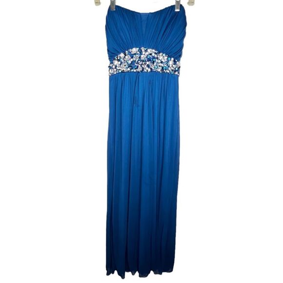 City Triangles Strapless Maxi‎ Formal Dress - Picture 1 of 8